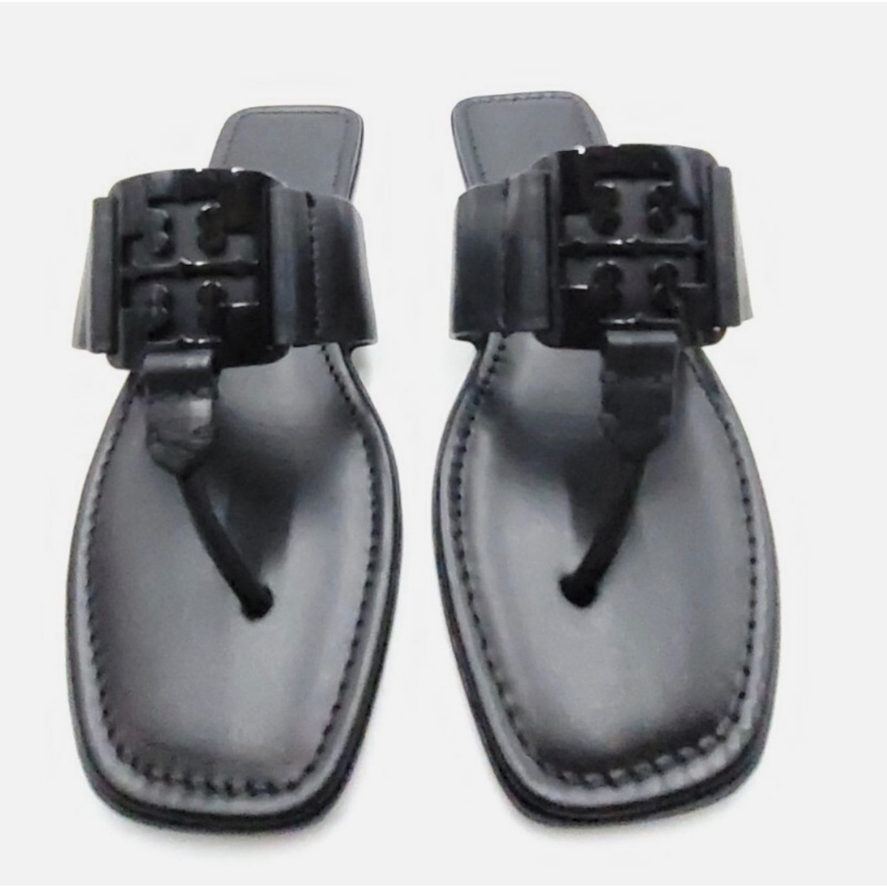 Tory Burch Georgia Leather Thong Sandals Calf Leather